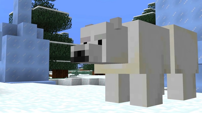 what do polar bears eat in Minecraft